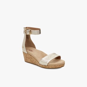 Ugg Zoe II Metallic Women Wedges Gold (5789FLTOW)